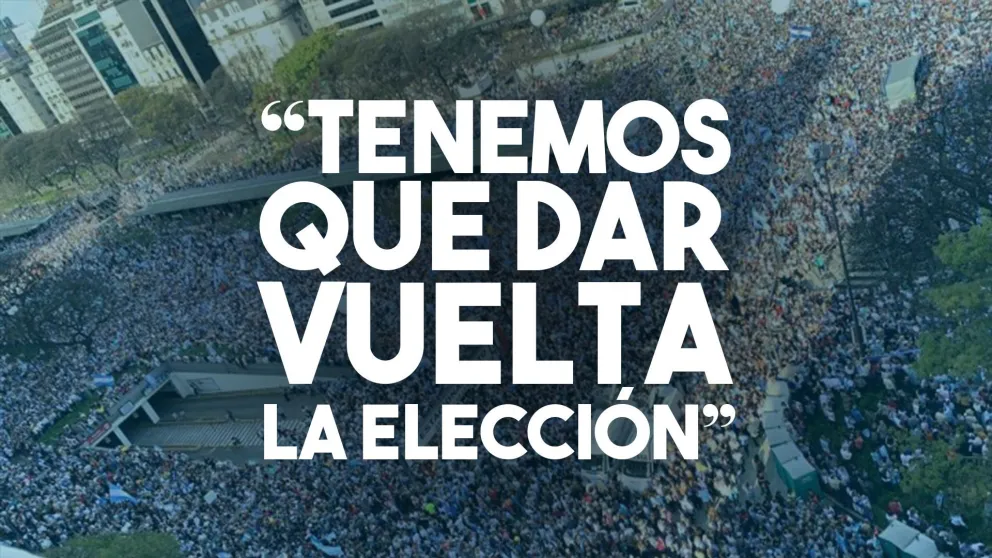 Una multitud acompañó a Macri en el Obelisco