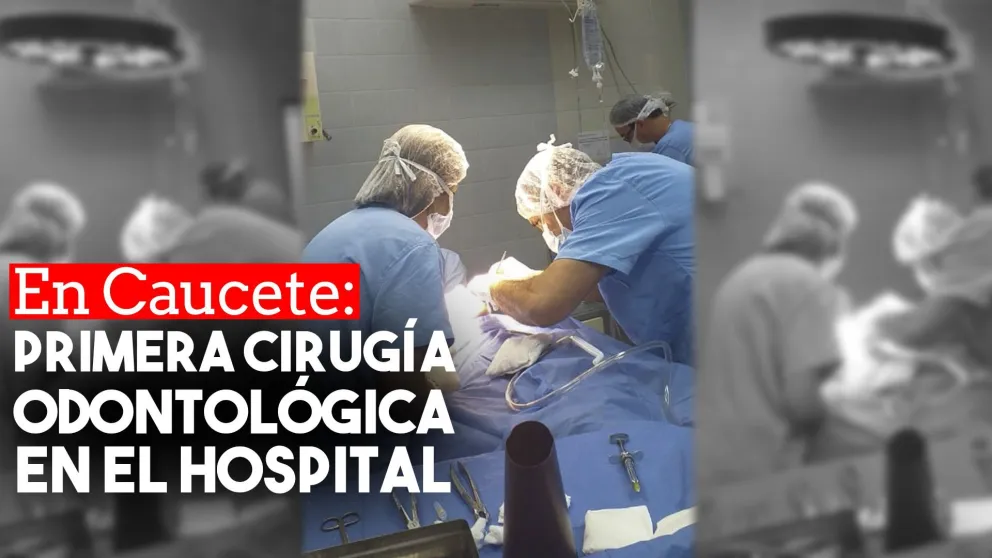 En Caucete: Realizaron la primera cirugía odontológica en quirófano