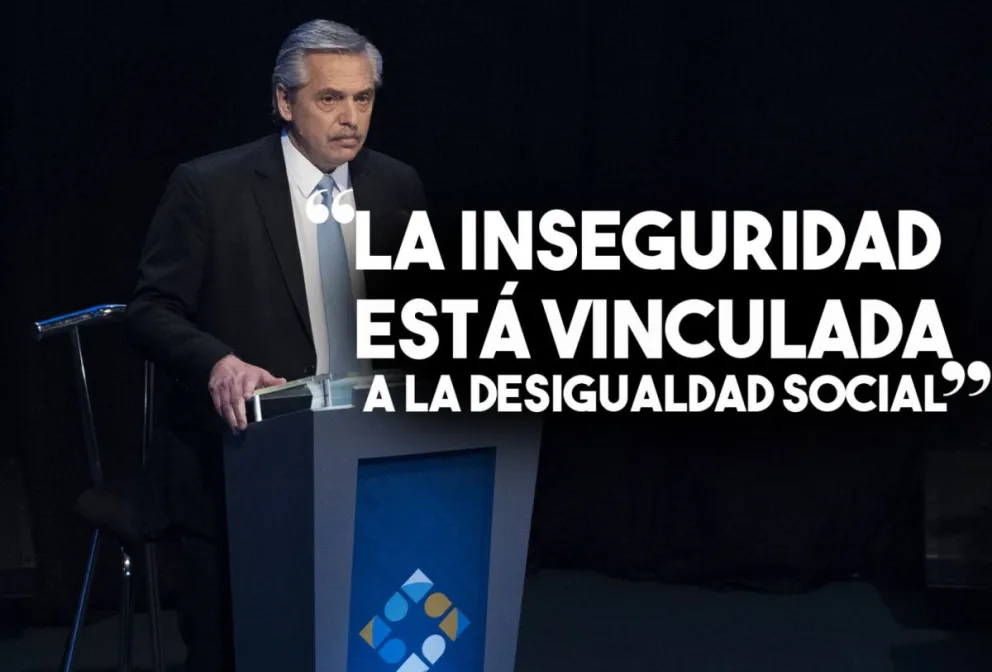 Alberto Fernández: "La inseguridad está vinculada a la desigualdad social"