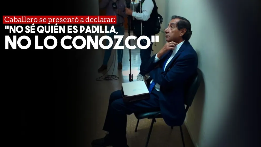 Adolfo Caballero se presentó a declarar: "No conozco la causa"