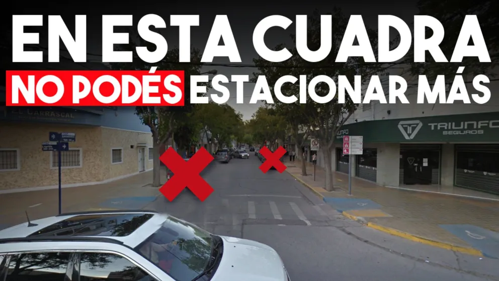 Atención: no se podrá estacionar más en una cuadra de la calle Sarmiento