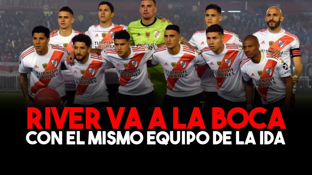 Gallardo confirmó el equipo de River para jugar en la Bombonera