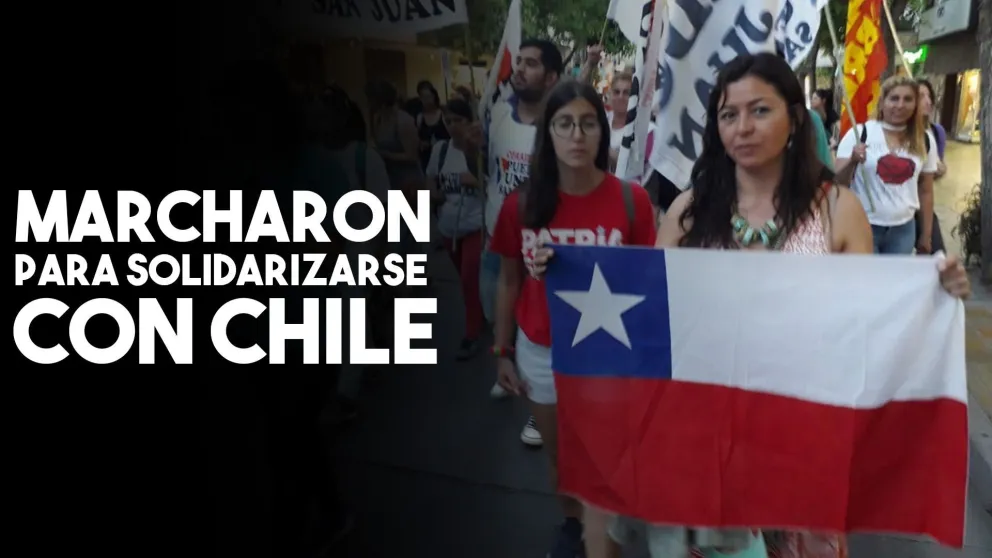 En San Juan marcharon para solidarizarse con los ciudadanos chilenos