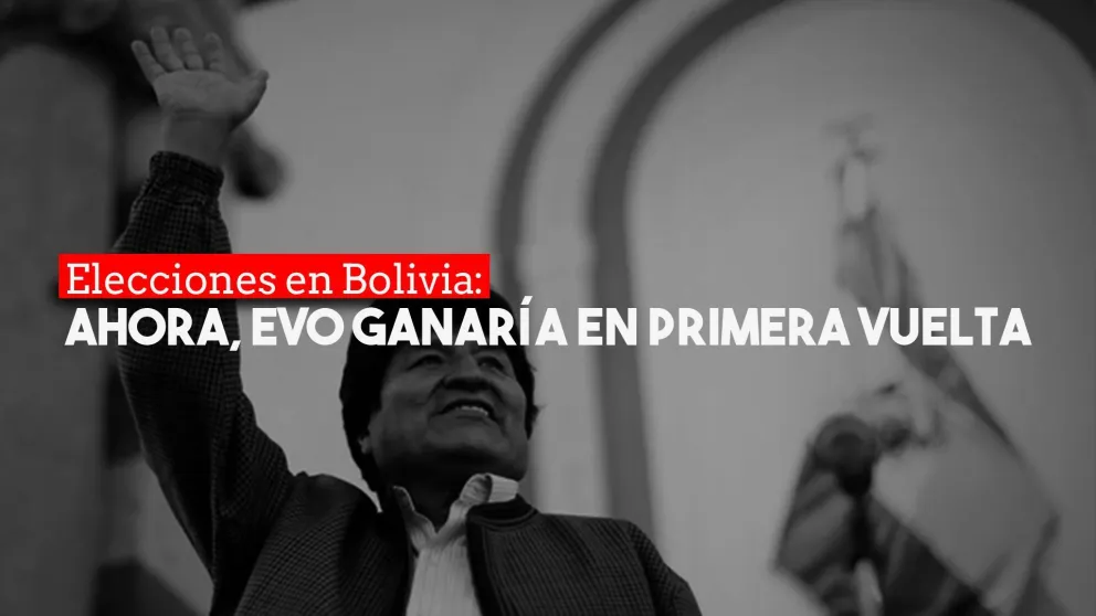 Ahora el conteo da la victoria a Evo en primera vuelta y Bolivia se convulsiona