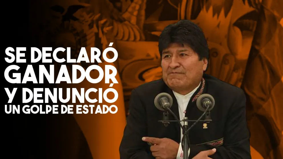 Evo Morales denuncia que hay un golpe en marcha y llama a defender la democracia
