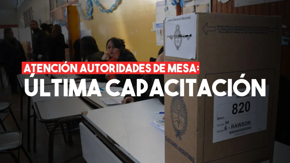 Autoridades de mesa tendrán una última chance de capacitarse