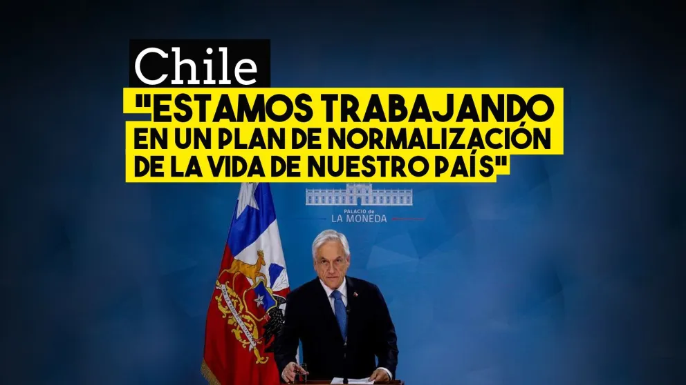 Piñera asegura que están "trabajando en plan de normalización" y que espera "terminar pronto con los toques de queda"