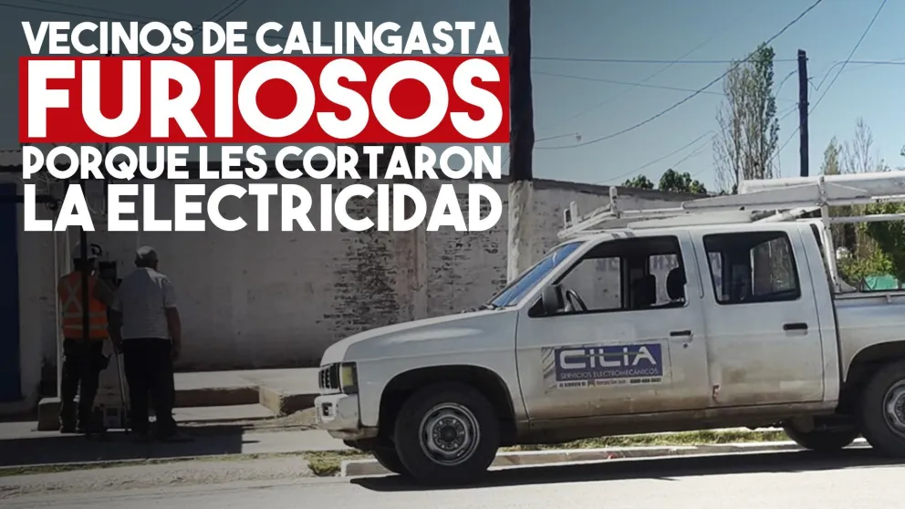 Vecinos de Calingasta enojados por cortes de electricidad