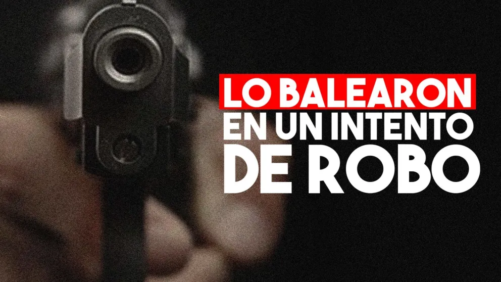 Quisieron robarle y lo balearon