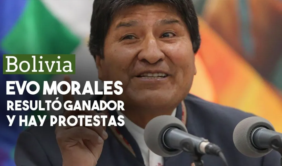 Bolivia: el tribunal electoral finalizó el conteo de votos y confirmó el triunfo de Evo Morales en primera vuelta