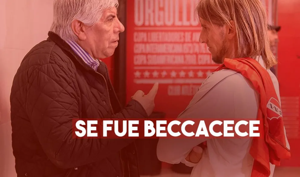 Beccacece le comunicó a Moyano que no seguirá como técnico del Rojo