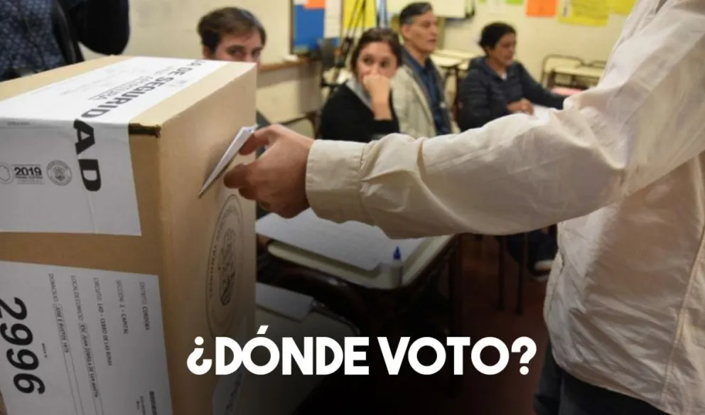 Consultá dónde votas este domingo