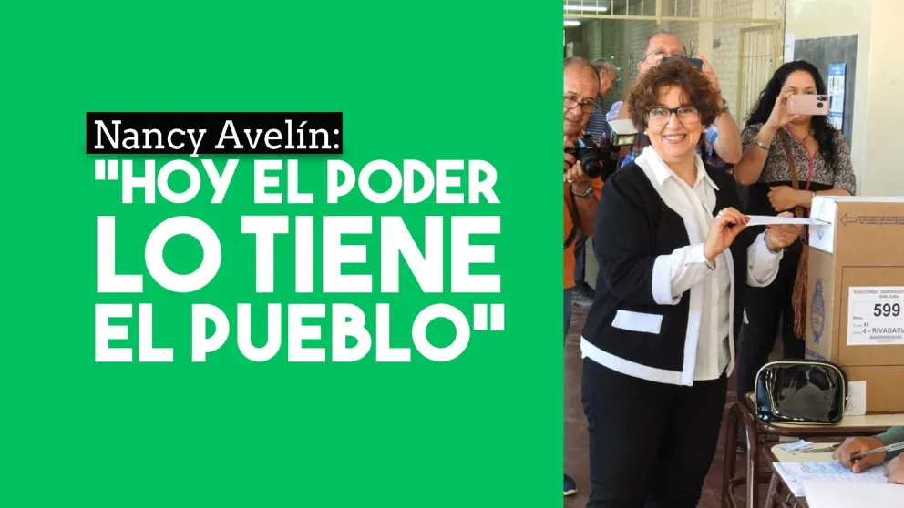 Nancy Avelín: "Hoy el poder lo tiene el pueblo"