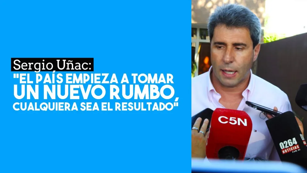 Sergio Uñac: “El país empieza a tomar un nuevo rumbo, cualquiera sea el resultado”