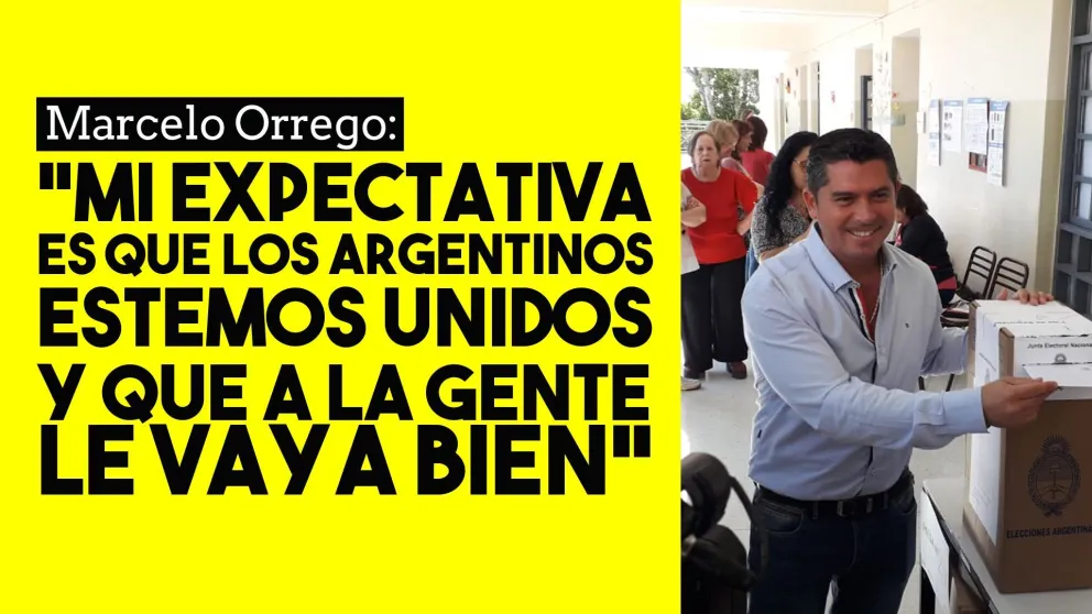Marcelo Orrego: “Mi expectativa es que los argentinos estemos unidos y que a la gente le vaya bien”