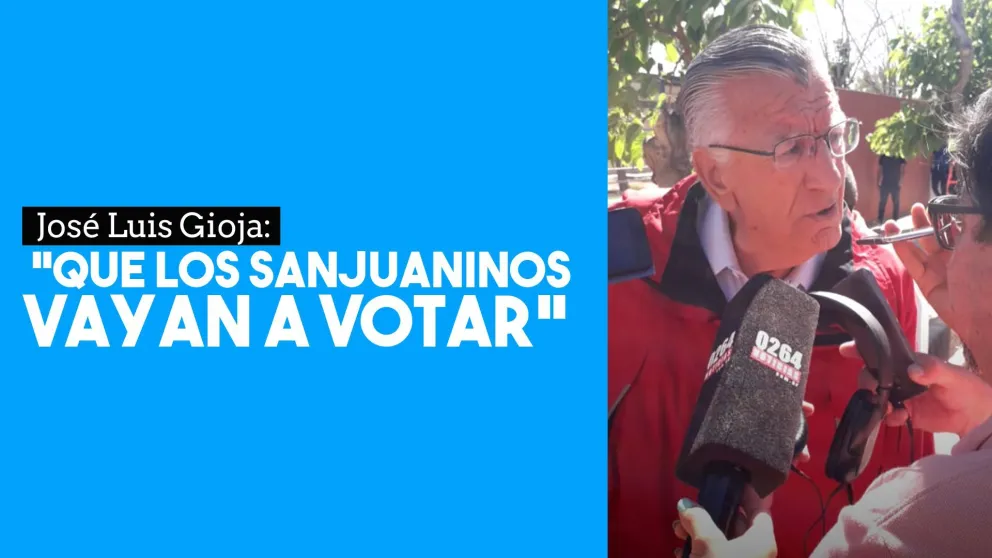 José Luis Gioja: “Que los sanjuaninos vayan a votar”
