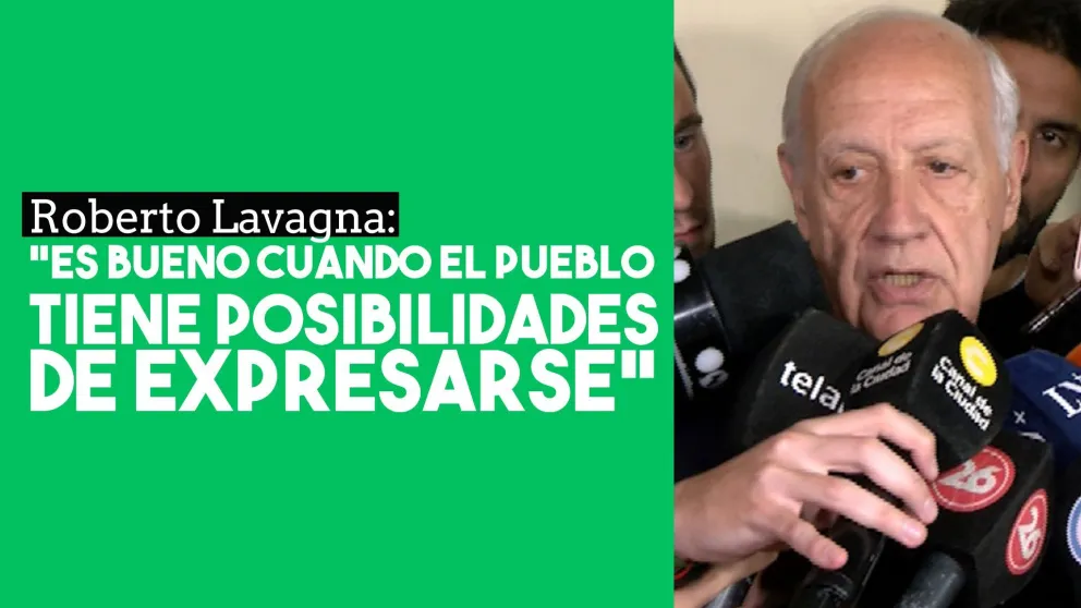 Roberto Lavagna: "Es bueno cuando el pueblo tiene posibilidades de expresarse"