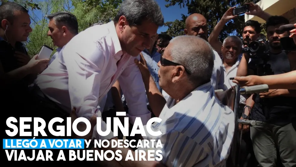 Con buen ánimo vota Sergio Uñac
