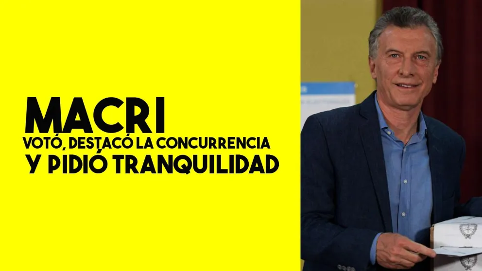 Macri votó en una jornada que define si llega al ballotage