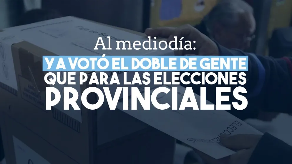 A esta hora, votó mayor porcentaje de gente que en las provinciales en San Juan