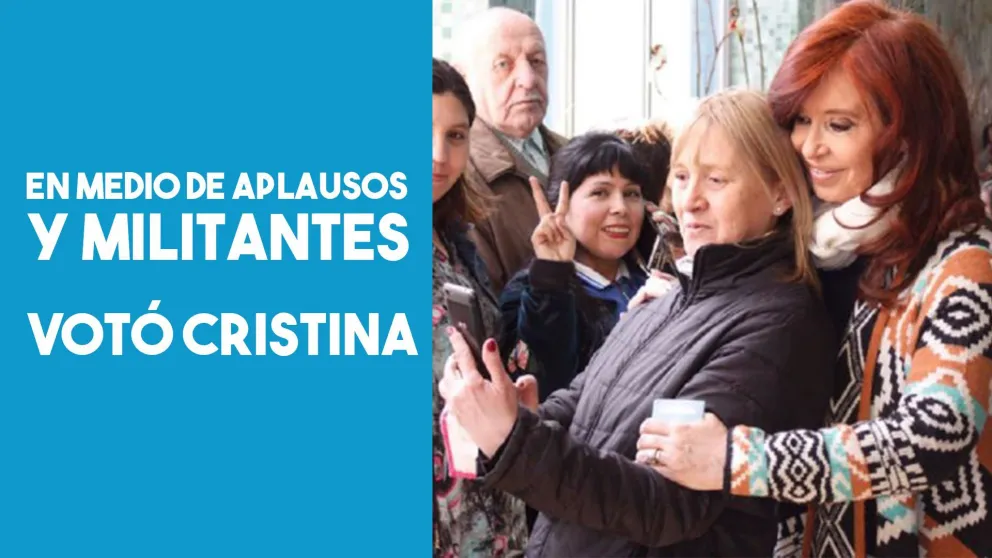 Votó Cristina Kirchner y aseguró que “es un día muy importante para la democracia”