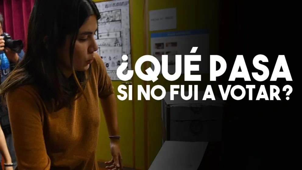 Qué pasa si no fui a votar este domingo a las elecciones presidenciales