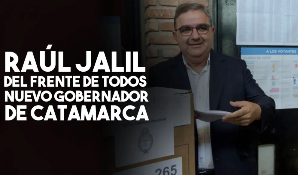 El Frente de Todos gana en Catamarca: contundente victoria de Raúl Jalil con el 60% de los votos