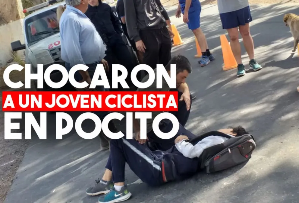 Iba en bicicleta y lo atropellaron