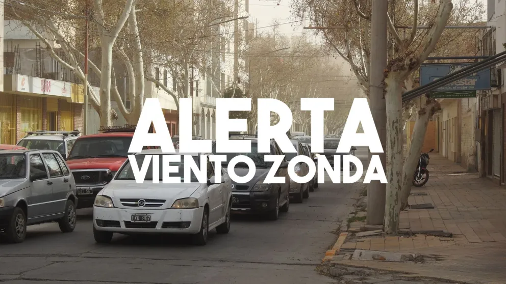 El Zonda llega a algunos departamentos de San Juan