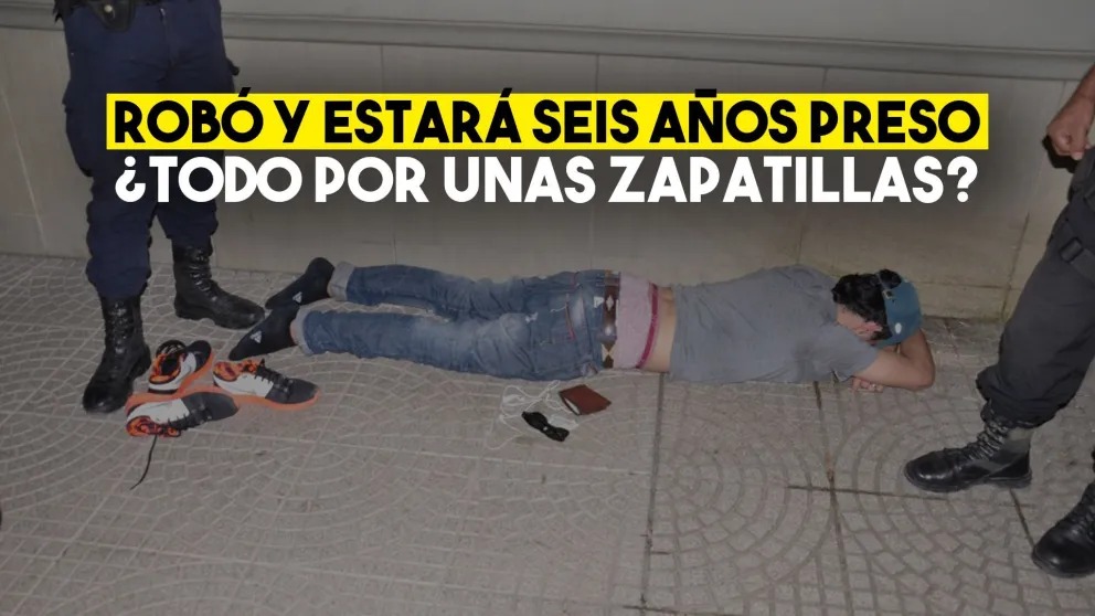 Robo y persecución de película para comprarse zapatillas: pasará más de seis años tras las rejas