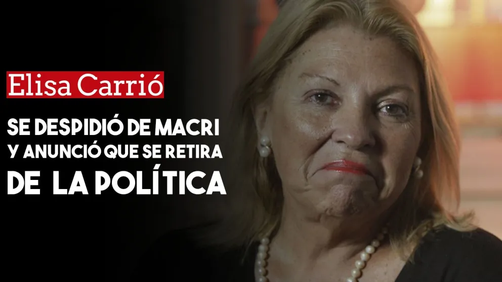 Elisa Carrió se retira de la política