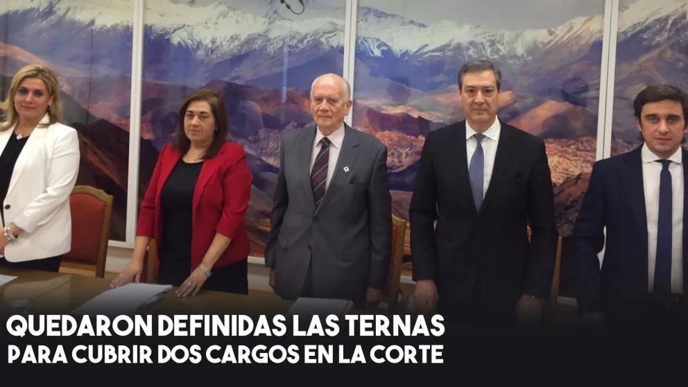 Dos ternas para cubrir dos cargos vacantes de Ministro de la Corte de Justicia de San Juan
