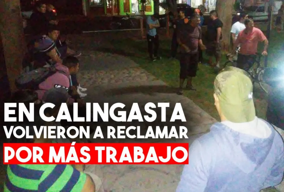 Calingastinos vuelven a la carga en el reclamo por más trabajo