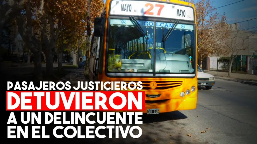 Intentó robar un celular en el colectivo pero los pasajeros lo detuvieron