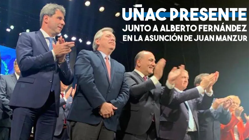 Sergio Uñac asistió a la asunción de Juan Manzur