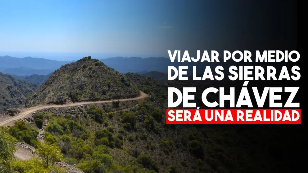 El lunes inaugurarán el Camino a Sierras de Chávez