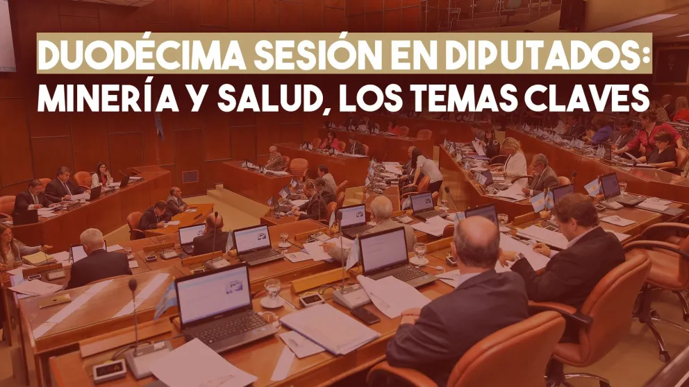 Duodécima Sesión en Diputados: se tratarán tres temas, entre ellos, la minería y la salud