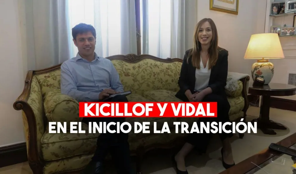 Axel Kicillof se reunió con María Eugenia Vidal por la transición en la provincia de Buenos Aires