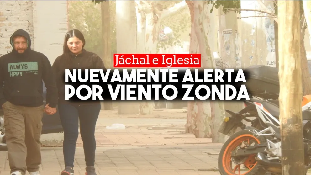 Alerta por viento zonda en dos departamentos