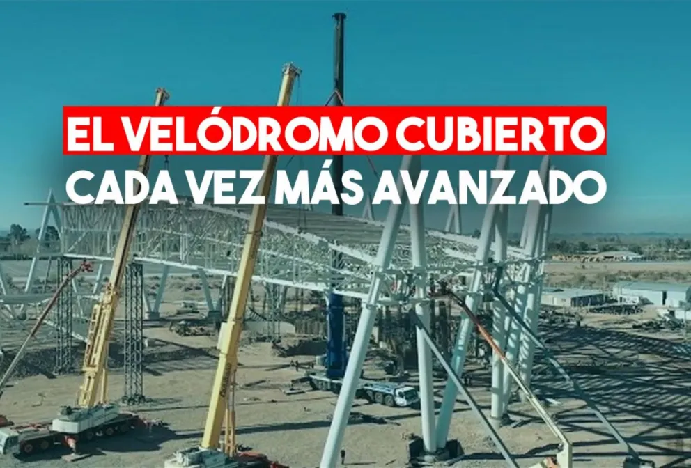 La estructura metálica del Velódromo está casi finalizada