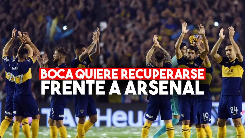 Boca busca acercarse a la punta frente a Arsenal