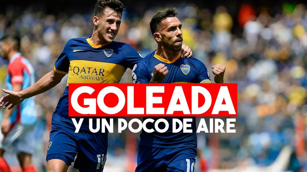 Boca goleó a Arsenal y respiró