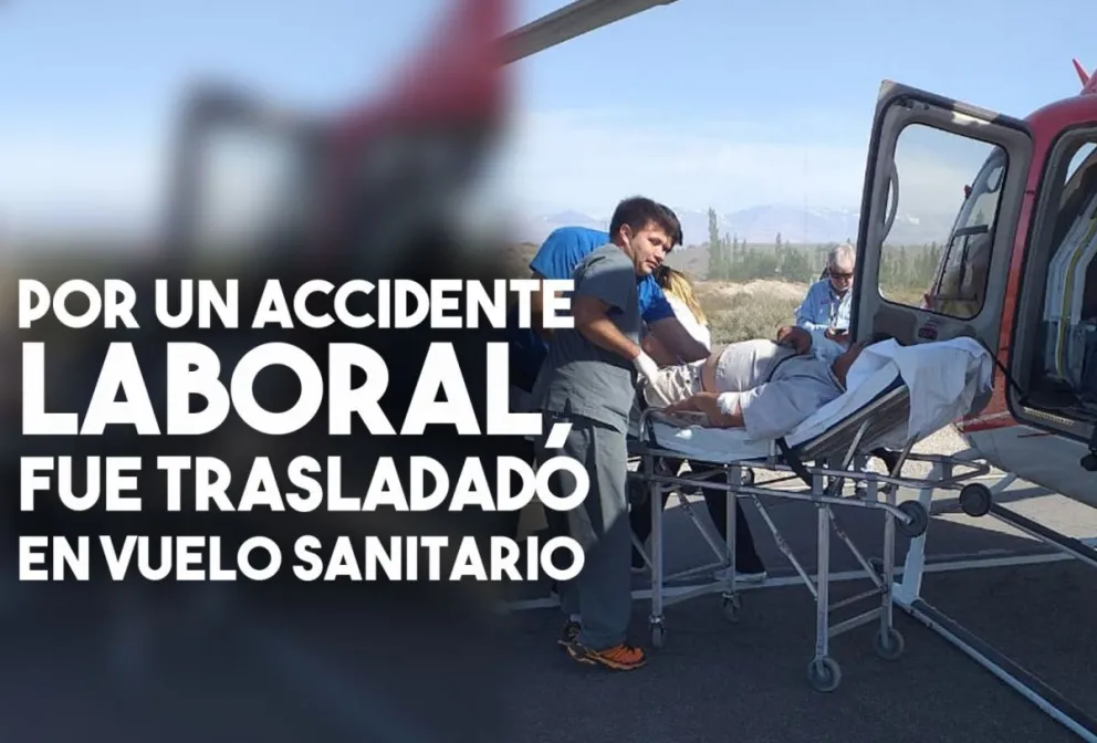 Casi pierde un brazo en un accidente laboral