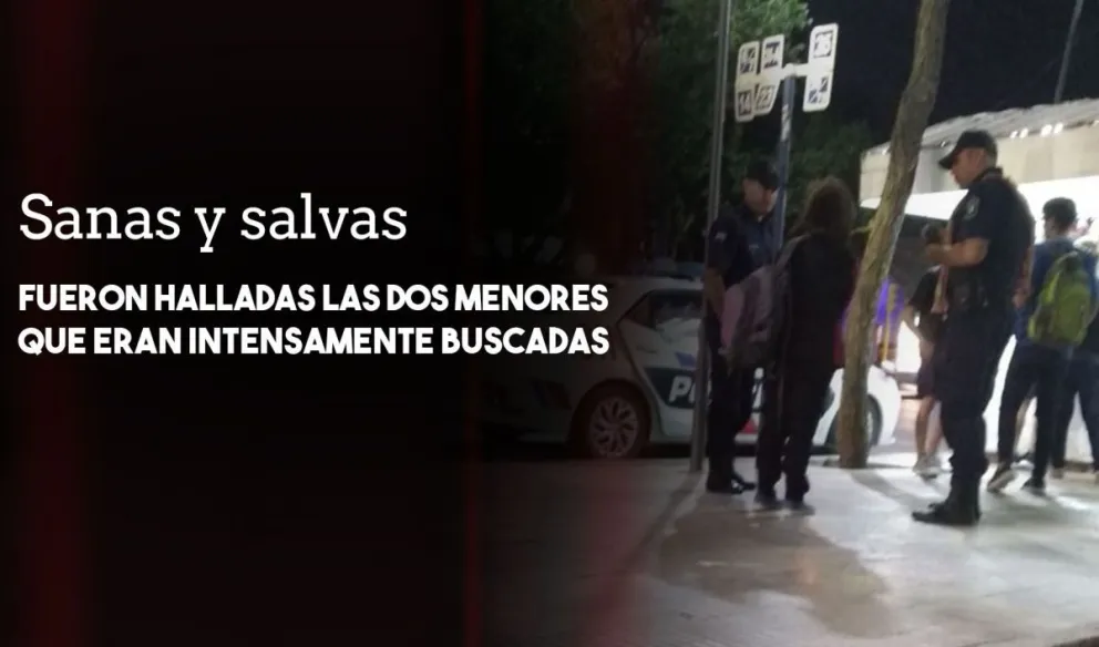 Aparecieron las dos menores de 14 años que eran intensamente buscadas
