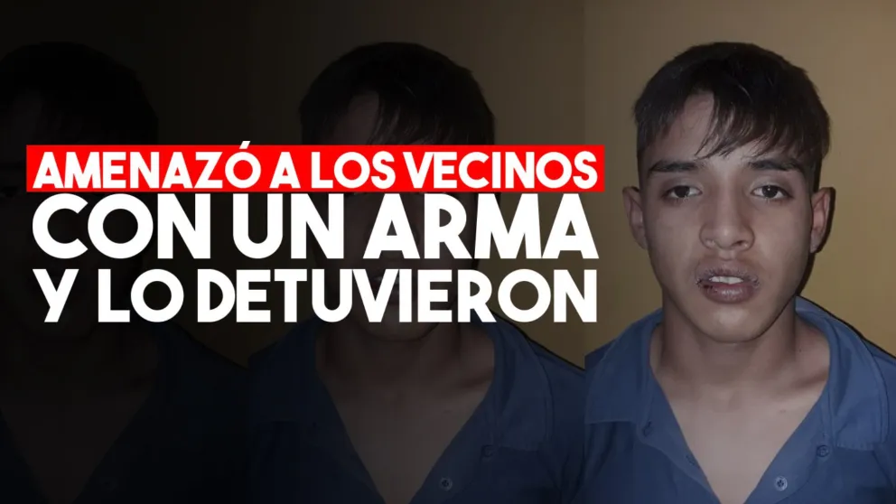 Amenazó a los vecinos con un arma y luego de una persecución lo detuvieron