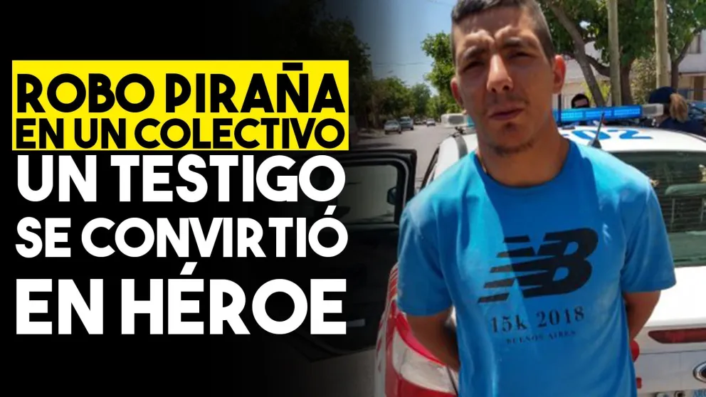 Le robó el celular a un chofer, un testigo lo atrapó y lo entregó a la policía