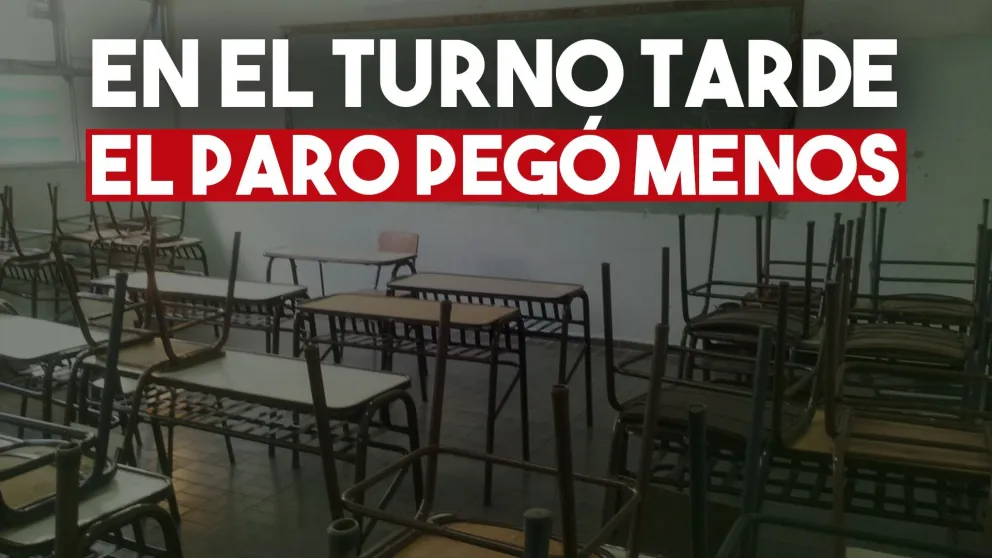 Este fue el acatamiento del paro de este viernes en el turno tarde