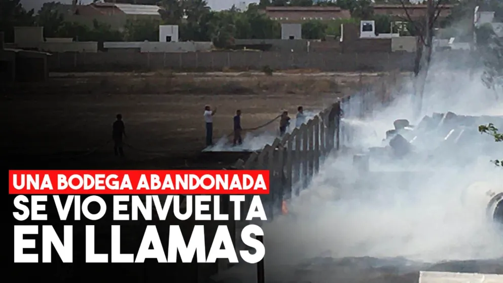 Se incendió una bodega abandonada en Santa Lucía y reinó el pánico en los vecinos