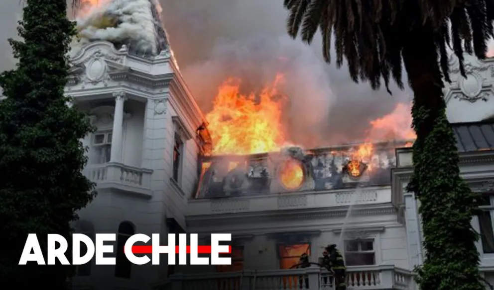 Incendios y saqueos en Santiago durante “la tercera marcha más grande de Chile”
