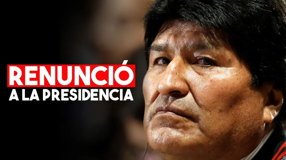 Renunció Evo Morales a la presidencia de Bolivia